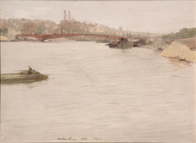 Sir Herbert James Gunn - Pont Mirabeau, Paris, 1913 | MasterArt